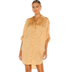 Spell Designs Verona Shirtdress Lemon Butter L NWT